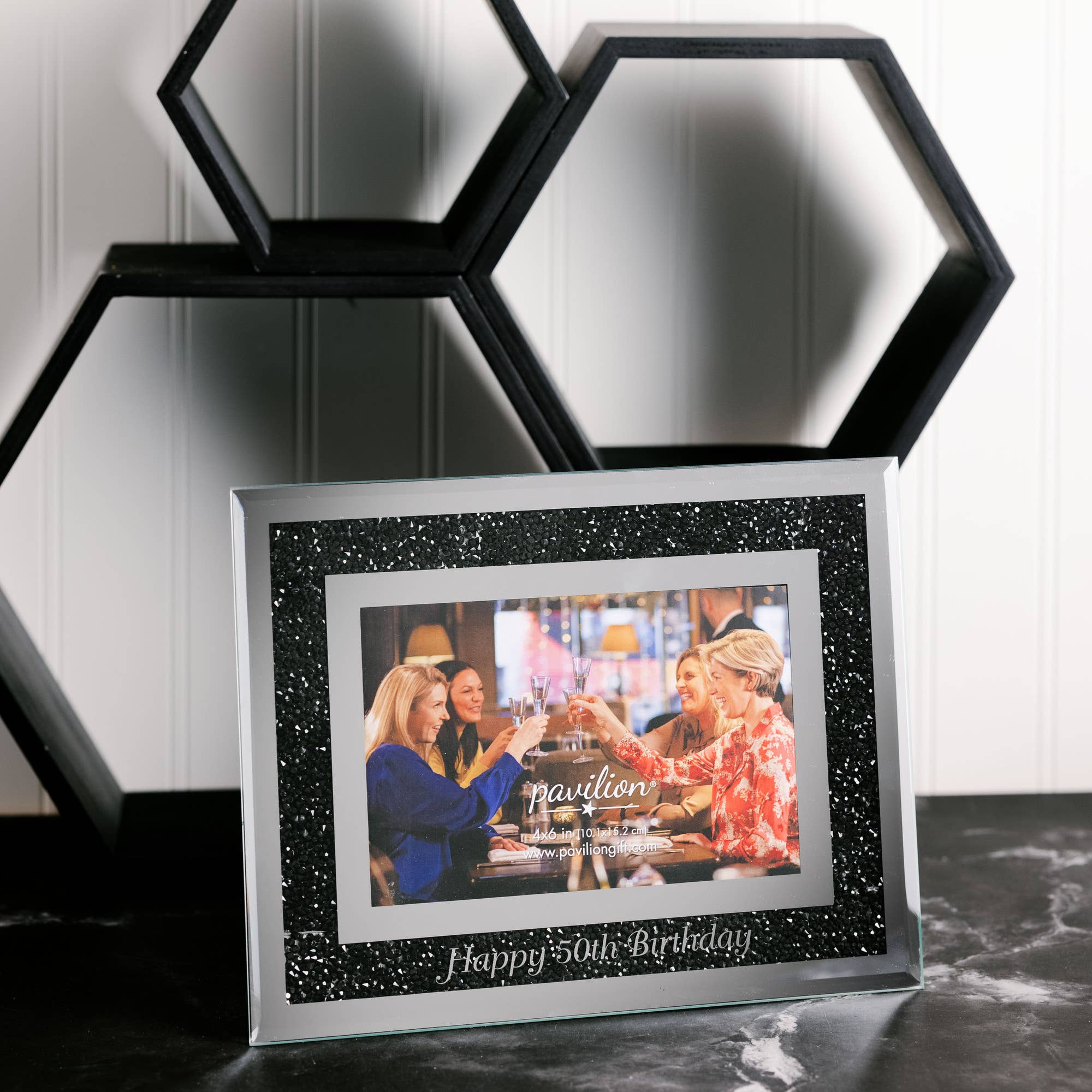 Happy 50th - 7.25" x 9.25" Frame (Holds  4" x 6" Photo)