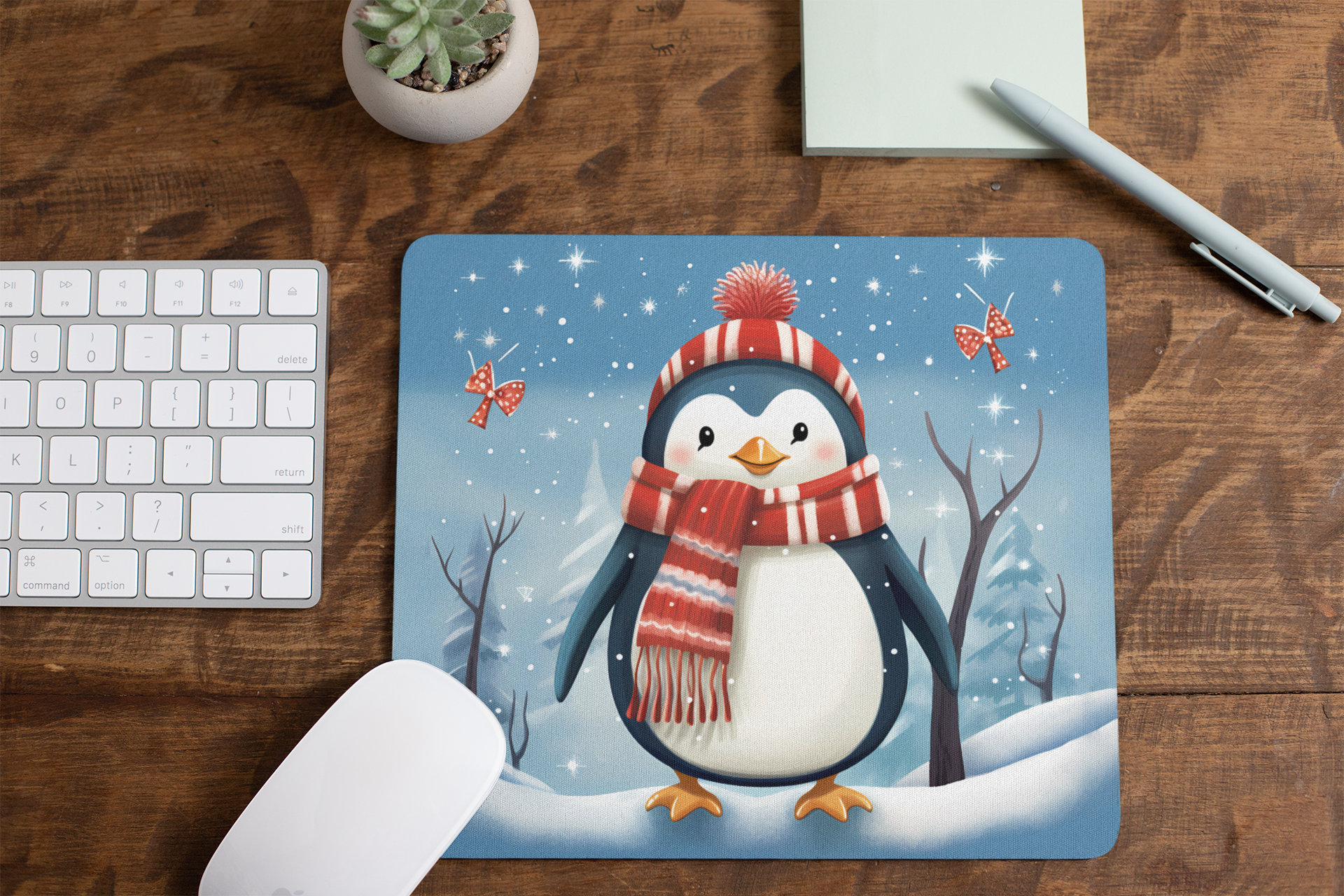 Christmas Penguin | Mouse  pad
