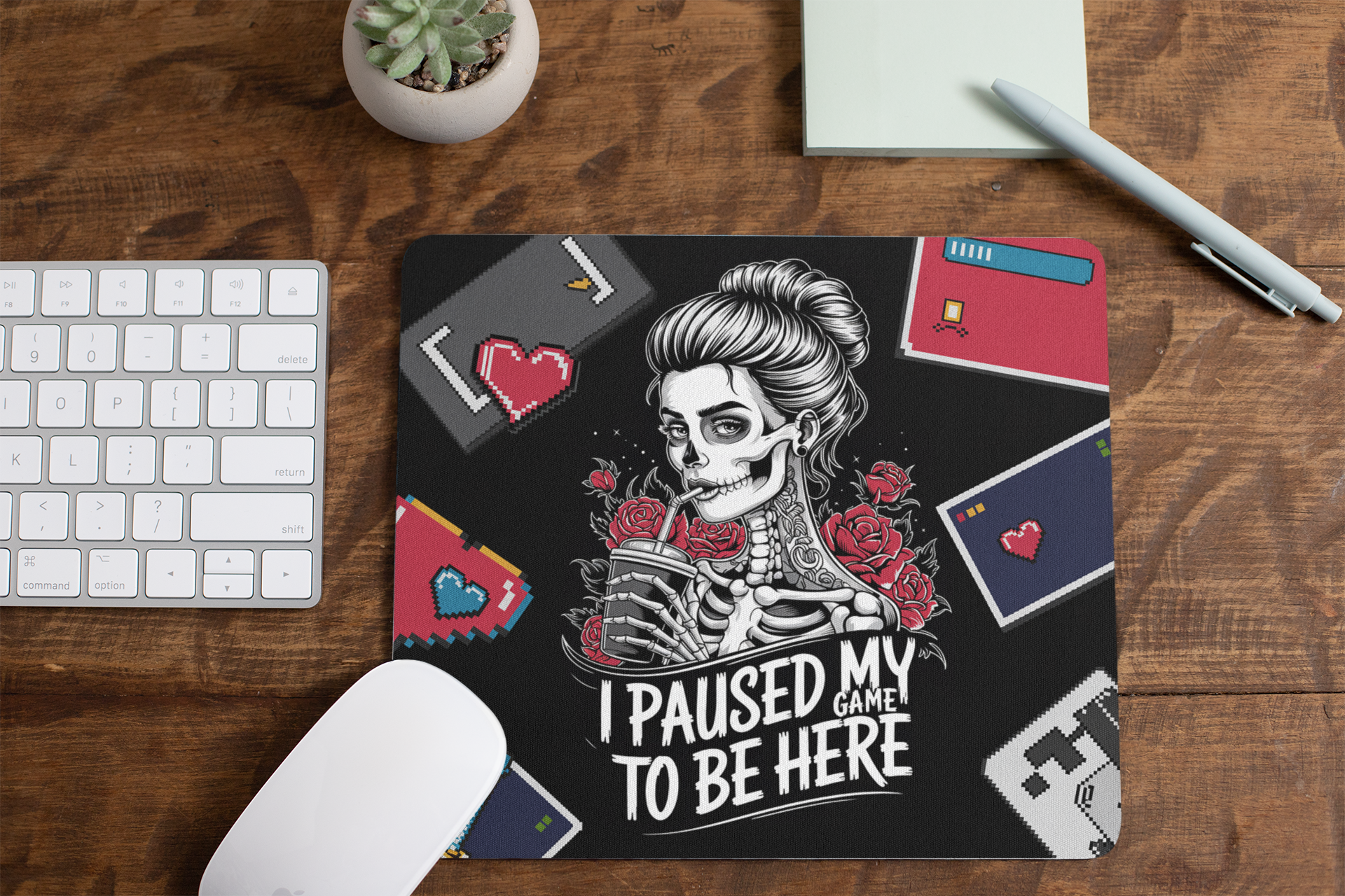 I Paused My Game| Mouse Pad