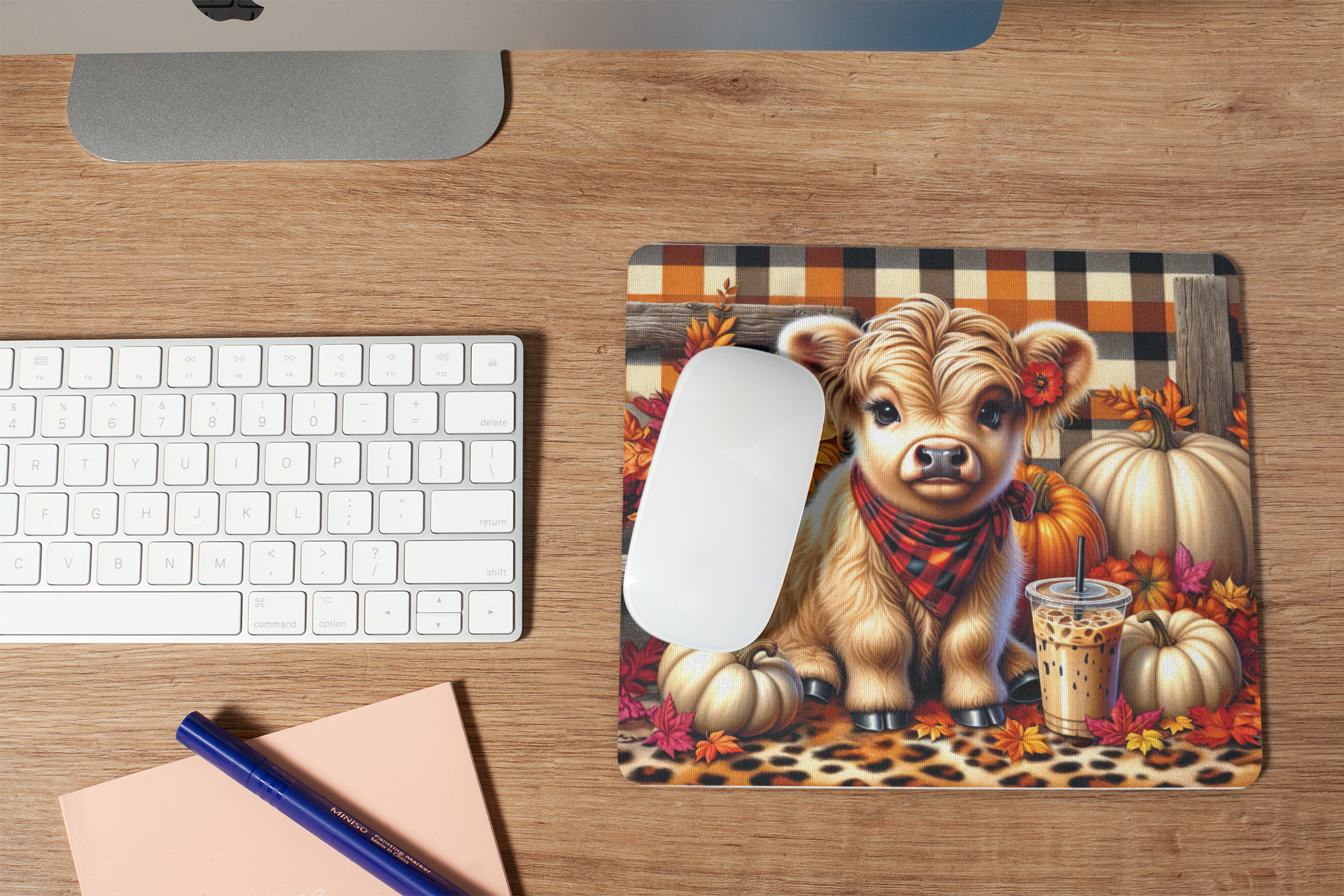 Highland Cow Fall | Mouse Pad