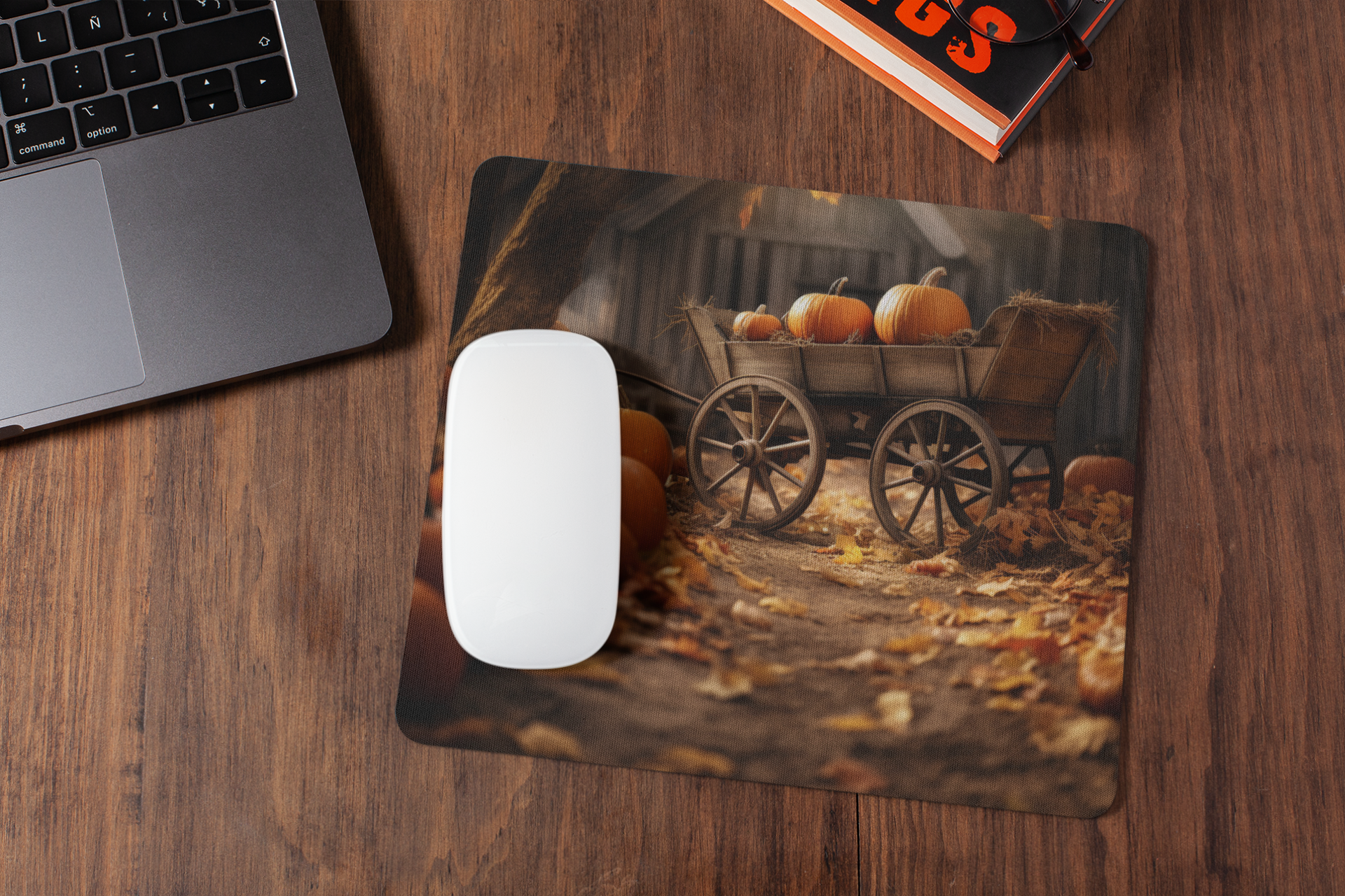Pumpkin Cart | Mouse Pad